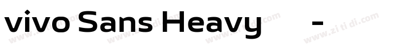 vivo Sans Heavy 超粗体字体转换 vivo Sans Heavy 超粗体字体转换